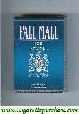 Pall Mall Famous American Cigarettes Ice cigarettes hard box